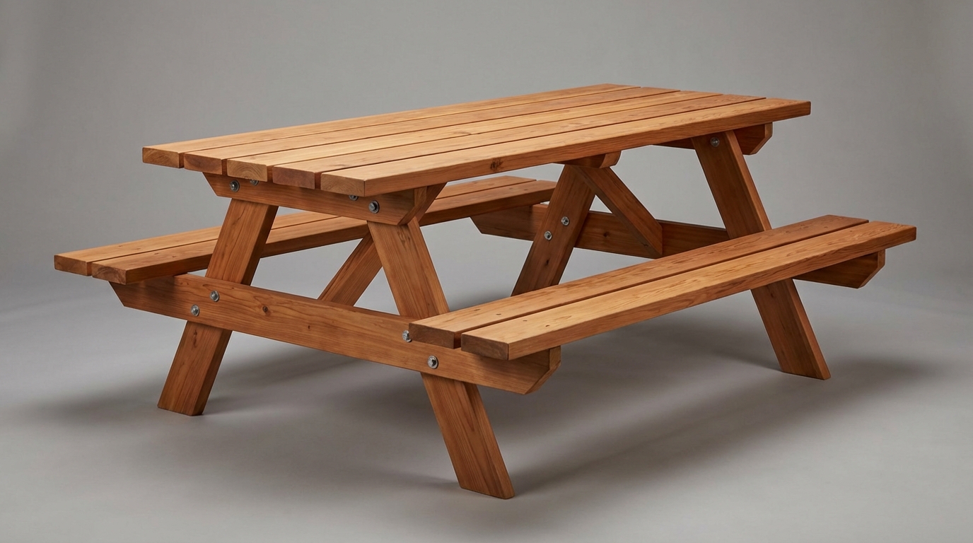 Classic Cedar A-Frame Picnic Table